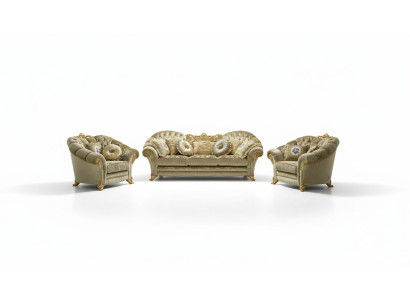 Sofagarnitur 3+1+1 Sitzer Sofas Couch Polster Garnitur Möbel Couchen Stoff Neu