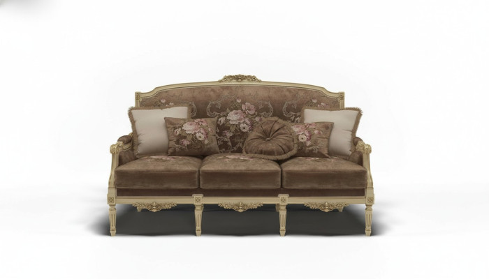 Sofa Polster Couch 3 Sitzer Textilsofa Original Couchen Sofas Dreisitzer Möbel