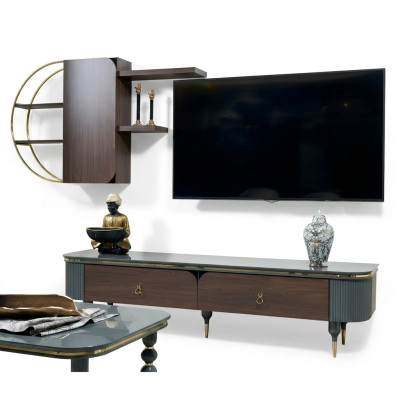 Holz design tv Möbel Regale Schrankwände Regal Wohn Wand Schränke Side Low Board