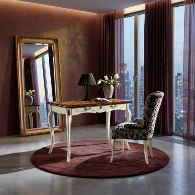 Stuhl mit Armlehne Esszimmerstuhl Holz Esszimmer Stühle Design Sessel Art déco