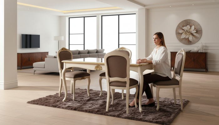 Tisch Echtes Holz Klassische Barock Antik Stil Esstisch Tisch Echtes Holz