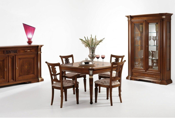 Luxus Set Esszimmer Esstisch Stuhl XXL Tisch Tische Stühle Holz Design 7 tlg Neu