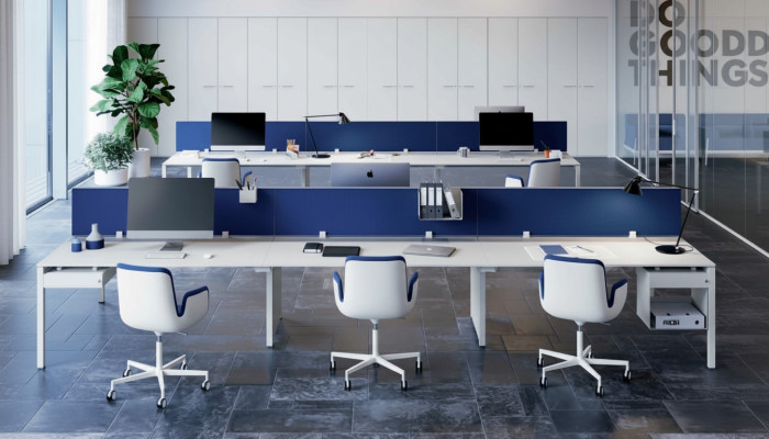 Arbeitstisch Counter 6 Personen Bürotisch Arbeitszimmer Büromöbel Tisch Tische