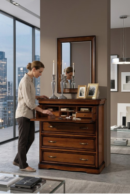 Anrichte holz Schubladenschrank Kommode mit 3 Schubladen Sideboard Schränke