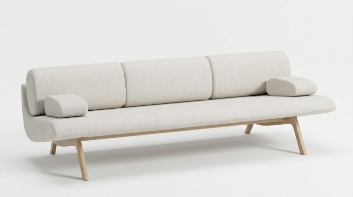 Designer Sofa 3 Sitzer Couch Polster Sofas Designsofa Neu Sitz Dreisitzer Holz