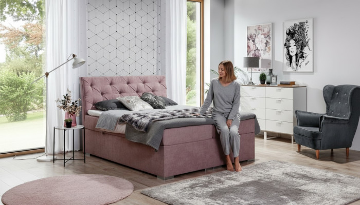 Bettkasten Chesterfield Bett Polsterbett Doppelbett Big XXL Designer Bett Neu