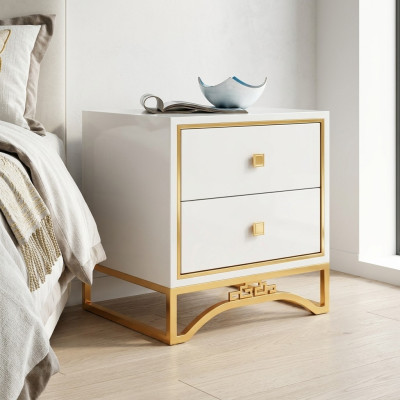 Tisch Nachttisch Sofa Tisch Beistelltisch Betttisch mit Schublade Weiß