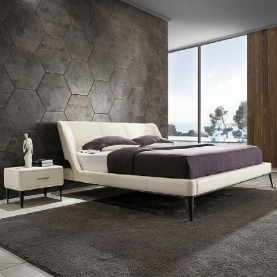 Designer Holz Bett Edles Möbel Doppel Betten Neu Schlafzimmer Polster