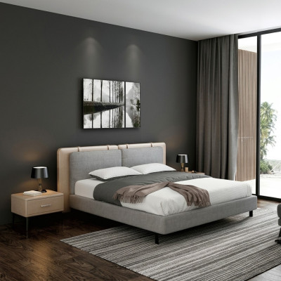 Doppelbett Bett Ehebett Design Luxus Luxur Betten Polsterbett Designbett