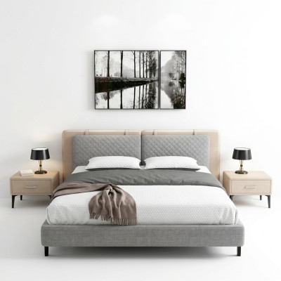 Doppelbett Bett Ehebett Design Luxus Luxur Betten Polsterbett Designbett