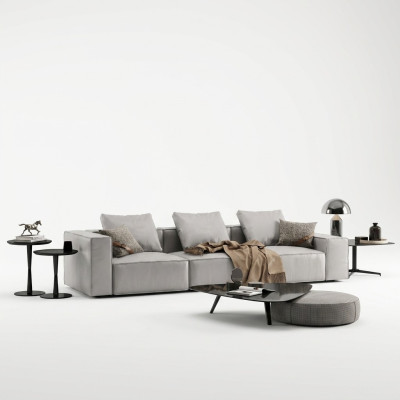 Sofa 4 Sitzer Big XXL Couch Sofas Couchen Design Wohnzimmer Viersitzer