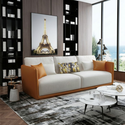 Sofa 4 Sitzer mit Couchtisch Big XXL Couch Sofas Couchen Wohnzimmer