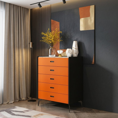 Italienische Stil Möbel Hoch Kommode Schrank Designer Schränke Orange