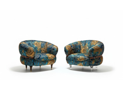 Sessel Club Lounge Designer Fernseh Sofa Stuhl Stühle Polster Sitz Möbel Textil