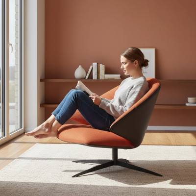 Design Sessel Couch Sofa Relax Stoff Lounge Luxus Fernseh Club Polster Sitzer