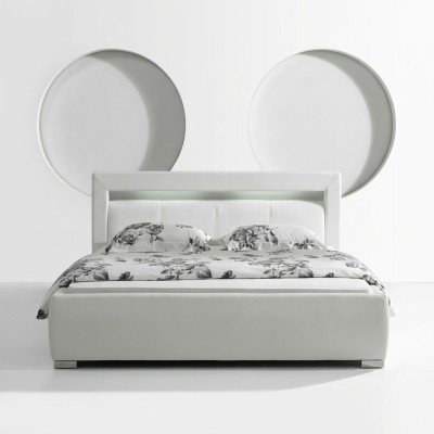 Leder Bett Polster Design Luxus Doppel Hotel Schlaf Zimmer Ehe Betten