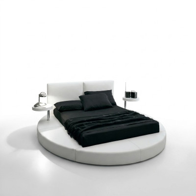 Rundes Bett Rund Design Betten Leder Doppel Hotel Gestell Luxus Schlaf
