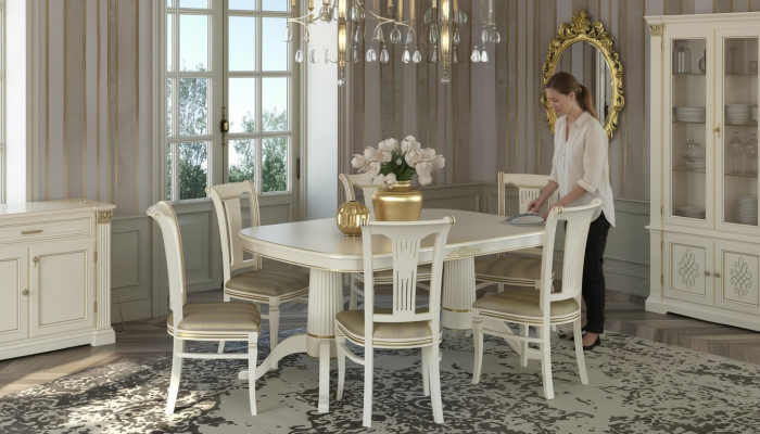 Sessel Stuhl Design Holz Textil Polster Esszimmer Stoff Stühle Lehnstuhl