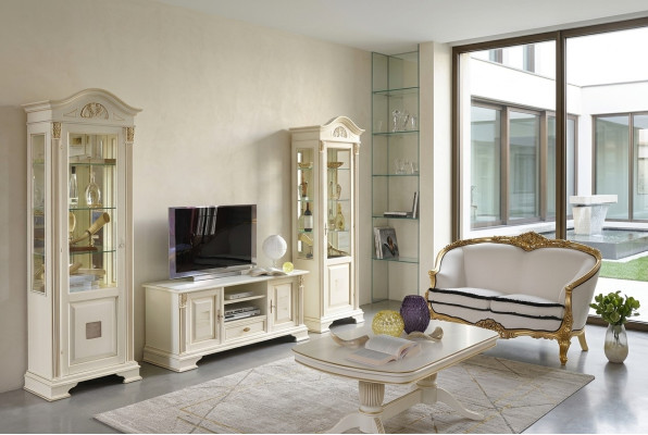 Rtv Sideboard Schrank Dekorative Kommode Wohnzimmer Klassisch Kommoden Holz Low