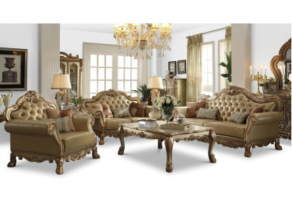 Sofagarnitur 3+1+1 Sitzer Set Relax Design Sofas Polster Couchen Leder