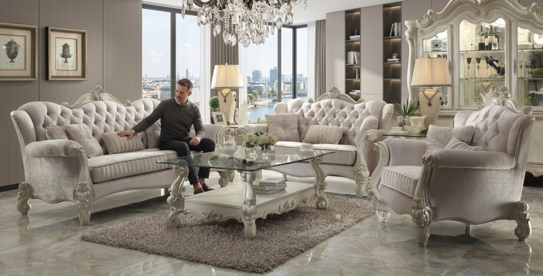 Sofagarnitur Couch Polster Klassik 3+1+1 Sitzer Set Design Sofas Polster