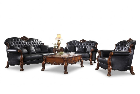 Sofagarnitur 3+1+1 Sitzer Sofa Couch Polster Garnitur Couchen Leder