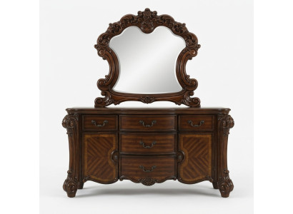 Spiegel Kommode Dekorative Schrank Kommoden Anrichte Schlafzimmer Set Holz