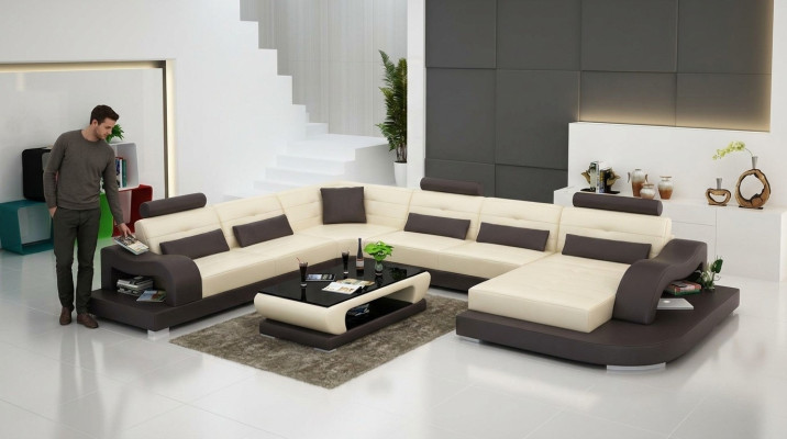 Ecksofa Sofa Couch Polster Eck Sitz Wohnlandschaft Garnitur U Form
