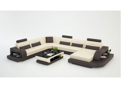 Ecksofa Sofa Couch Polster Eck Sitz Wohnlandschaft Garnitur U Form