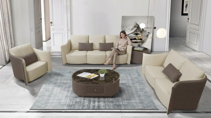 Sofagarnitur 3+2+1 Sitzer Set Sofa Design Polster Modern Couchen Couch