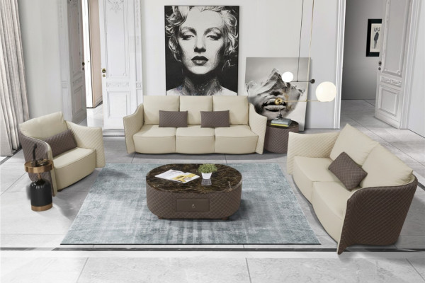 Sofagarnitur 3+2+1 Sitzer Set Sofa Design Polster Modern Couchen Couch