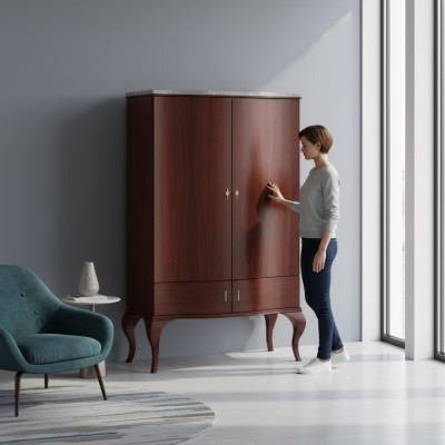 Kommoden Wohnzimmer Designer Kommode Anrichte Side Board Schrank Holz Regal Neu