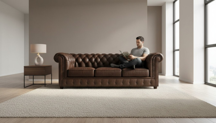 Klassische Chesterfield Couch Sofa 3 Sitzer Couchen Sofas Polster Dreisitzer