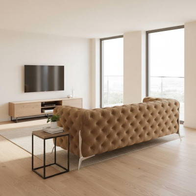 Chesterfield Dreisitzer Bequeme Designer Wohnzimmer 3 Sitzer Couch