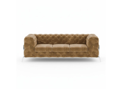 Chesterfield Dreisitzer Bequeme Designer Wohnzimmer 3 Sitzer Couch