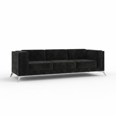 Sofa Couch Polster Textil Sofas Couchen Sitz Garnituren Design Club Chesterfield