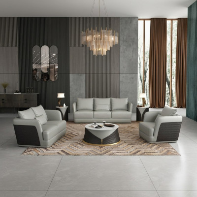 Garnitur 3+2+1 Sitzer Couchtisch 2xBeistelltische Wohnlandschaft Sofa Couch 6tlg.