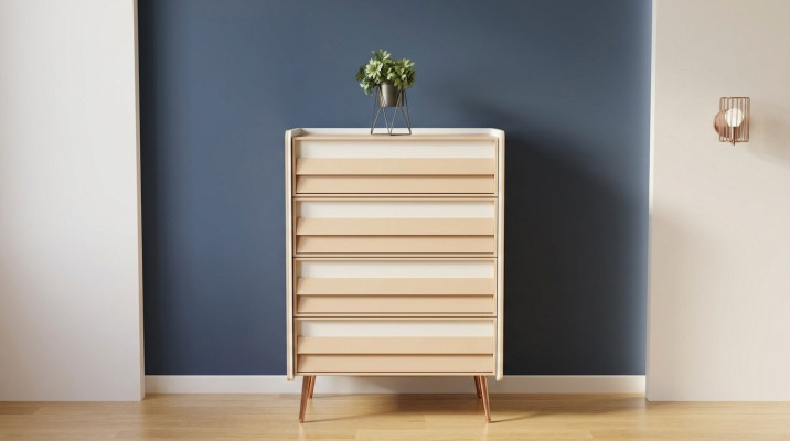 Modern Kommode mit 2 Schubladen Möbel Designer Zimmer Kinderzimmer Neu