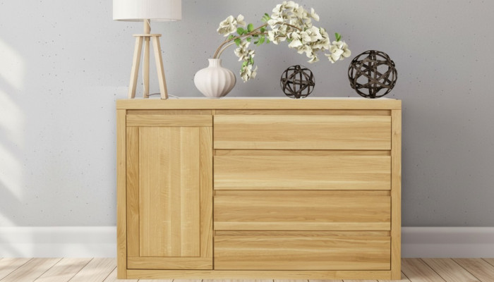 Kommode Holz Design Schrank Anrichte Schubladen Schränke Kommoden Sidebaord Neu