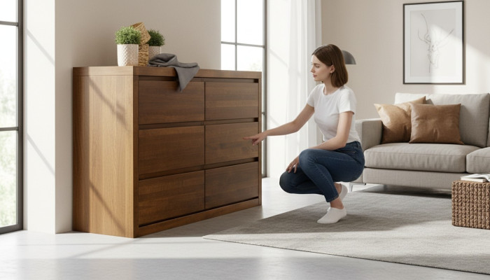 Kommode Holz Design Kommoden Schrank Hochschrank Anrichte Schubladen Schränke