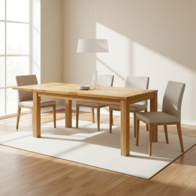 Konferenztisch aus Naturholz Massivholz-Esstisch Handgefertigtes Esszimmer