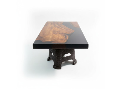 Couchtisch River Table Massiv Tische 100x60 Flusstisch Echtes Holz