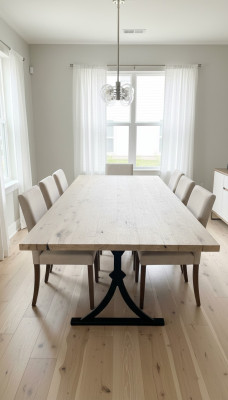 Echtes Holz Epoxidharz Esstisch River Table 260x90 Neu Tische Massiv