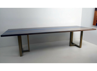 Tisch epoxid harz esstisch echtes holz massive möbel wasserfall epoxy giessharz