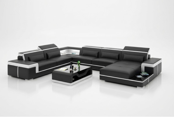 Ecksofa Design Moderne Wohnzimmer Möbel Eckcouch Lederpolster Couch