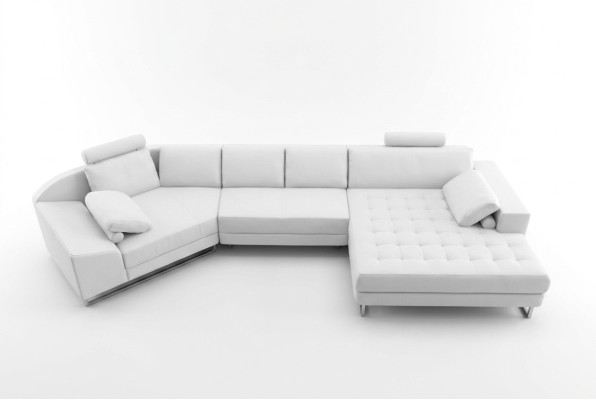 Moderne Sofa Ecksofa U Form Ledersofa Eckcouch Polster Designer Sofa