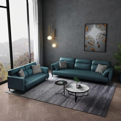 Design Wohnlandschaft Deko Sofagarnitur 3+2 Sitzer Ledersofa Wohnzimmer