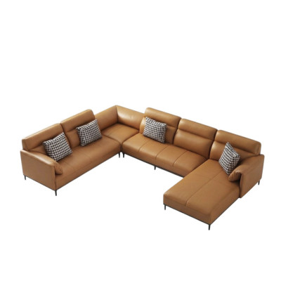 Wohnzimmer Eckcouch Design Ecksofa Möbel Lederpolster Couch Sofa