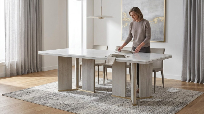 Esstisch Esszimmer Designer Polster Luxus Tisch Tische 200x100cm Esstische
