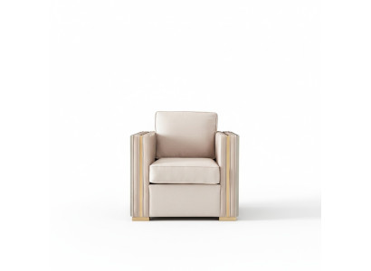 Designer Wohnzimmer Einrichtung Sessel Einsitzer Polster Sofa Couch